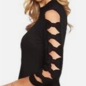 CeCe Bow Sleeve Crew Neck Sweater, New with tags